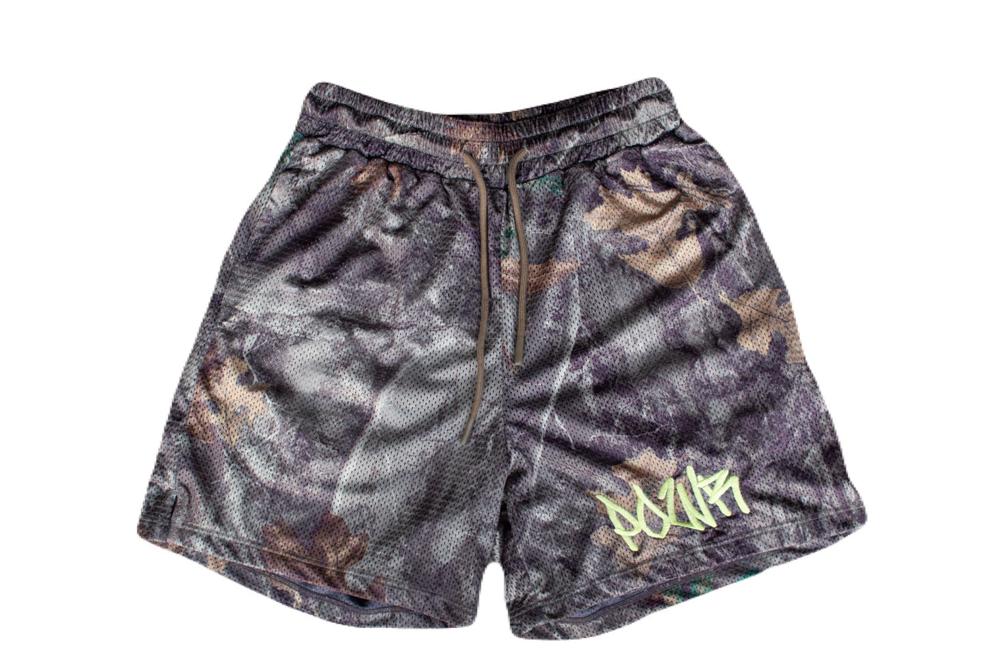 'Tree Camo' Mesh shorts