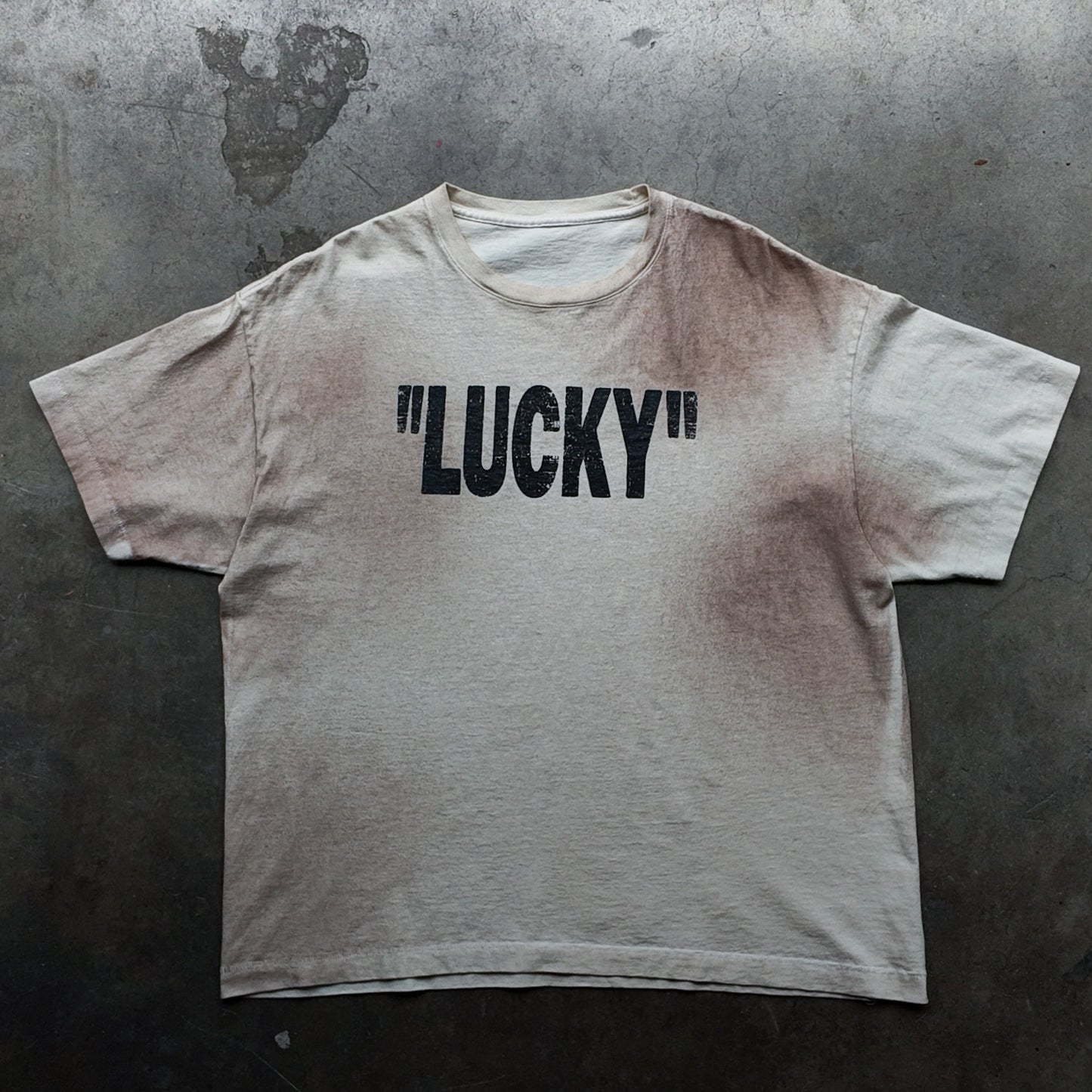 "Lucky" Tee Dirty White
