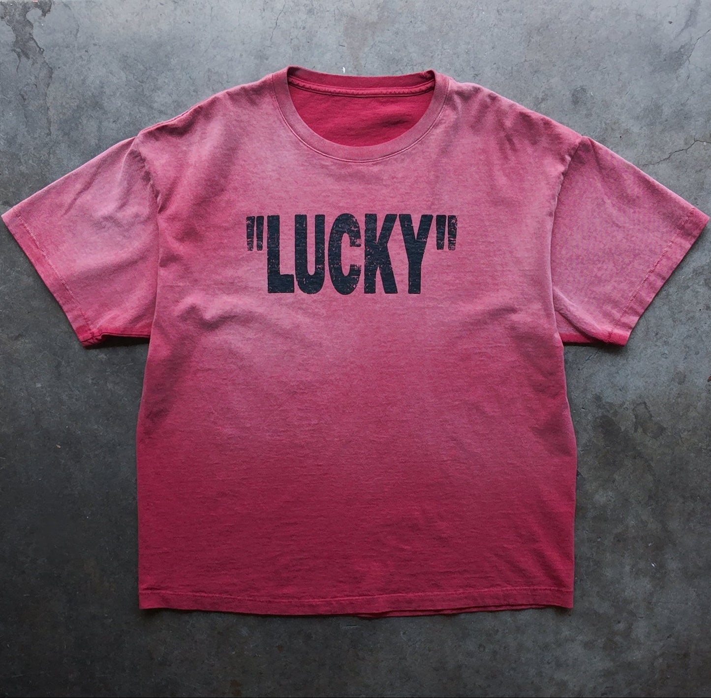 "LUCKY" Tee Sunset